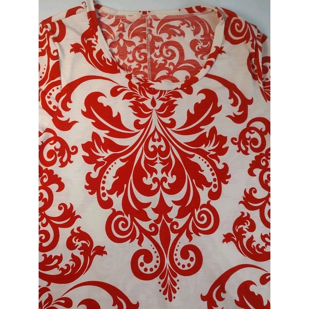 Leaf Design Mini Swing Dress Large For Ladies‎